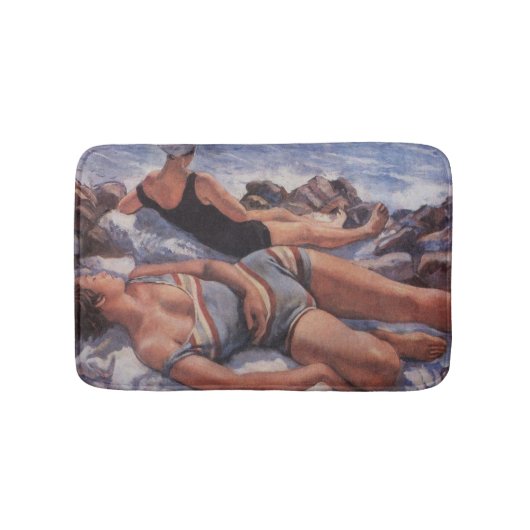 Vrouwen Zonnebaden op het strand (door Serebriakov Badmat (Voorkant)