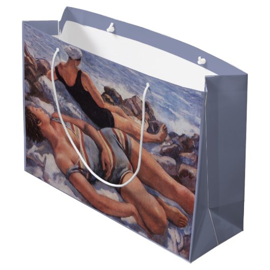 Vrouwen Zonnebaden op het strand (door Serebriakov Groot Cadeauzakje (Achterkant Gekanteld)