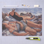 Vrouwen Zonnebaden op het strand (door Serebriakov Tissuepapier (Craft)