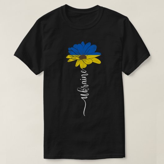 Vrouwen Zonnebloem Oekraïne  vlag Su T-shirt (Design voorkant)