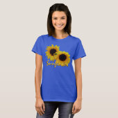 Vrouwen Zonnebloem T-shirts Biologische Zonnebloem (Voorkant volledig)