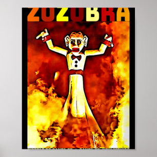 Vrouwen Zozobra Fiestas De Sante Fe New Mexico Oud Poster
