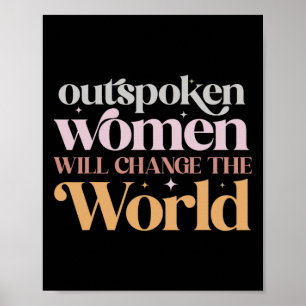 Vrouwen zullen de feministische meisjesmacht van d poster