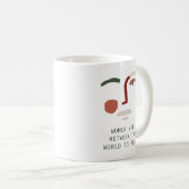Vrouwen zullen de wereld verbinden tot vrede koffiemok (Voorkant rechts)