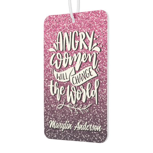 VROUWEN ZULLEN DE WERELDGLITTERTYPOGRAFIE VERANDER LUCHTVERFRISSER (Links)