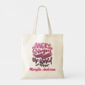 VROUWEN ZULLEN DE WERELDGLITTERTYPOGRAFIE VERANDER TOTE BAG (Achterkant)