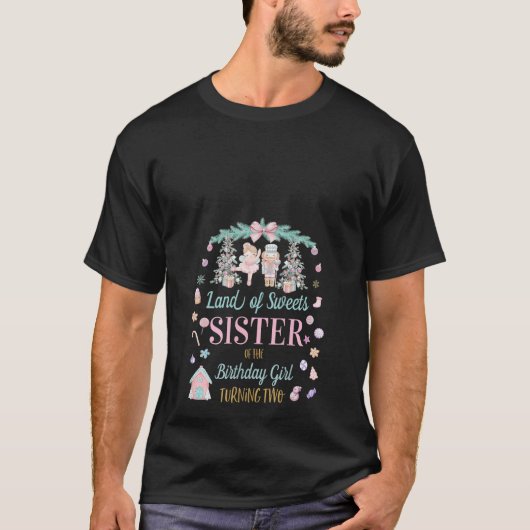 Vrouwen Zuster Land van Sweets 2e Verjaardag Nutcr T-shirt (Voorkant)