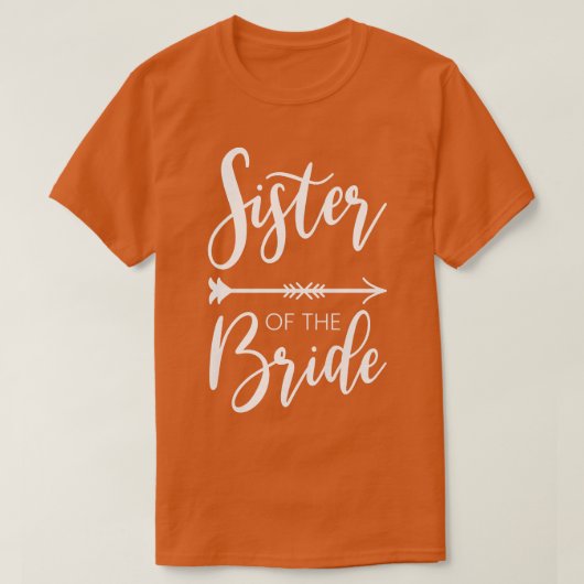 Vrouwen Zuster Van De Bruid Bachelorette Feest T-shirt (Design voorkant)