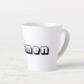 Vrouwen Zwart Kleur Tekst Latte Mok Pakenham lette (Rechterhoek)