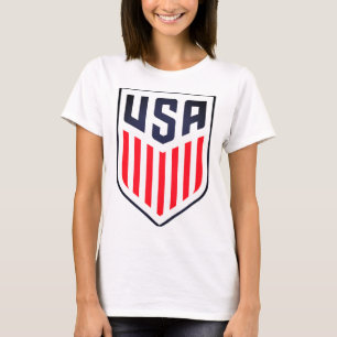 vrouwen zwart-wit USA T-shirt