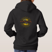 Vrouwen zwarte hoodie - Wereld Scleroderma Dag (Achterkant)