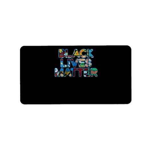 Vrouwen zwarte levens belangrijk graffiti Gelijkhe Etiket (Voorkant)