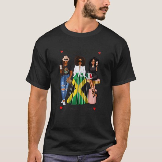 Vrouwen zwarte Mexicaanse vrouwen Half Mexicaanse T-shirt (Voorkant)