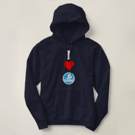 Vrouwen Zwemmen & Duiken Zwemmer Ik hou van Hart Z Hoodie