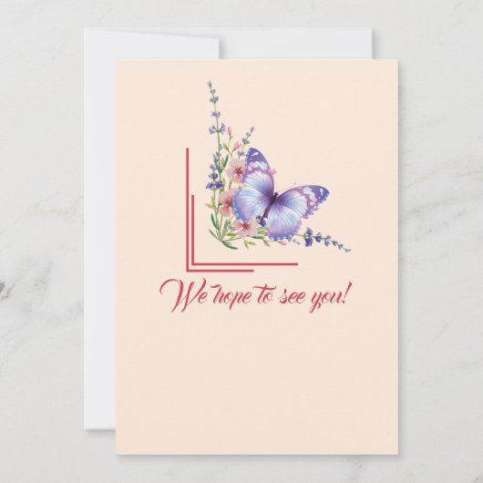 Vrouwenafscheidsfeest Bloemen Elegante Border Kaart (Achterkant)