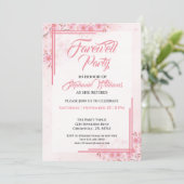 Vrouwenafscheidsfeest Elegant Roze Bloemen Kaart (Staand voorkant)