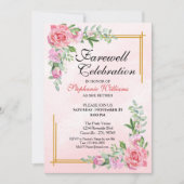 Vrouwenafscheidsfeest Floral Classic Elegant Kaart (Voorkant)