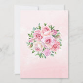 Vrouwenafscheidsfeest Floral Classic Elegant Kaart (Achterkant)