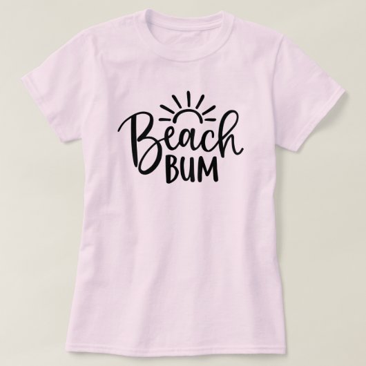 VROUWENBEACH BUM T-Shirt (Design voorkant)