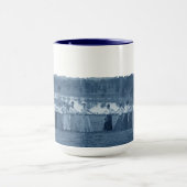 Vrouwenbeker van 1890 van de oorlog Tug-O-War Blue Mok (Midden)