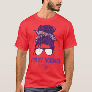 Vrouwenbibliotheek Wetenschap leven, bibliotheek W T-shirt