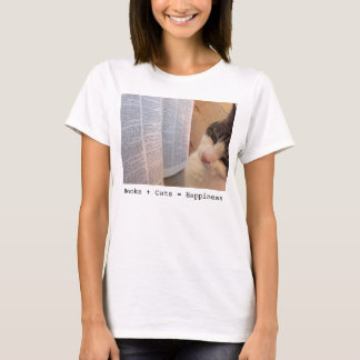 Vrouwenboeken + katten = T-shirt van geluk