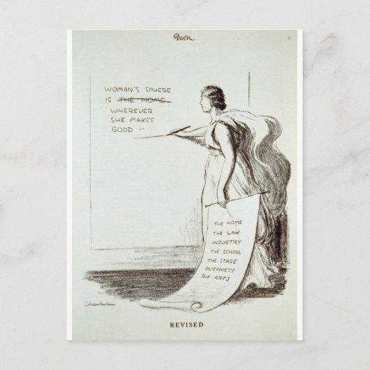 Vrouwenbol herzien briefkaart (Voorkant)