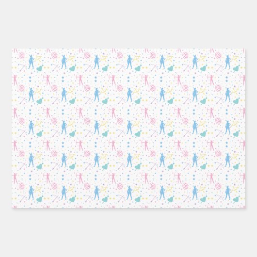 Vrouwenboogschieten - Archer Bow Arrow Inpakpapier Vel (Voorkant 2)