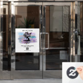 ** Vrouwenboom van Life Yoga Meditation Reiki Raamsticker (Kantoordeur)