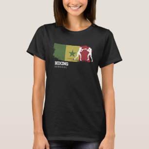 Vrouwenboxing Senegal Combat Sport Fighter Boxing T-shirt