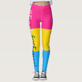 Vrouwendag 2020 Elk voor Gelijke Pansexual Pride Leggings (Voorkant)