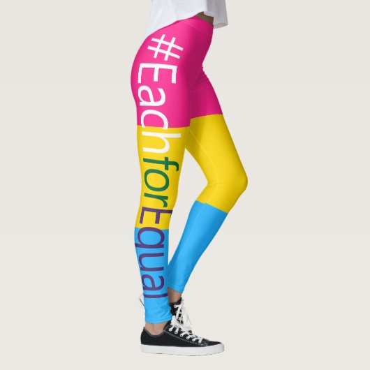 Vrouwendag 2020 Elk voor Gelijke Pansexual Pride Leggings (Rechts)