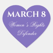 Vrouwendag 2021 hart sticker (Voorkant)