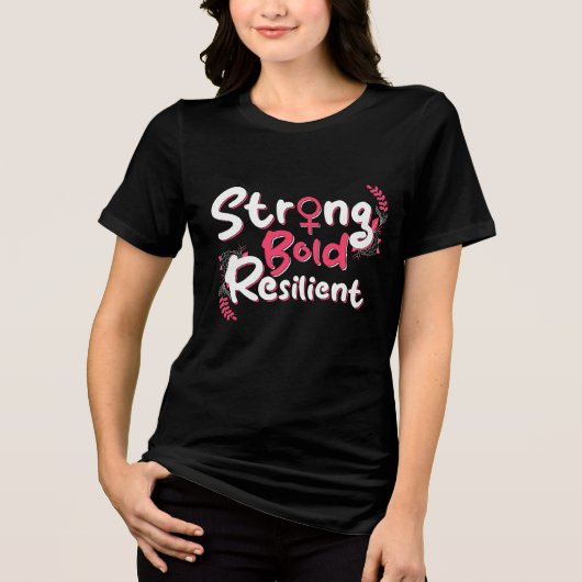 Vrouwendag 8 maart Design Tri-Blend Shirt (Voorkant)