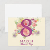 Vrouwendag, 8 maart Kaart (Voorkant / Achterkant)