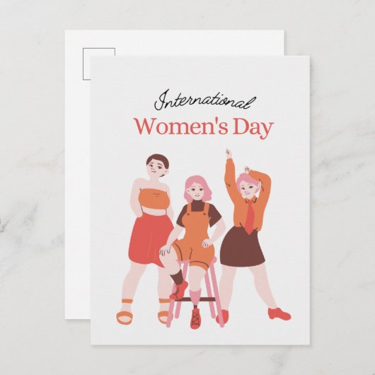 Vrouwendag Aankondigingskaart (Voorkant / Achterkant)