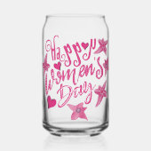 Vrouwendag Blikvorm Glas (Voorkant)