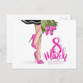 vrouwendag briefkaart (Voorkant / Achterkant)