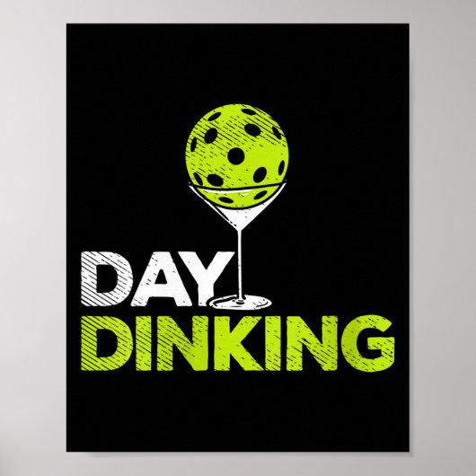 Vrouwendag dinken pickleball grappige pickle ball poster (Voorkant)