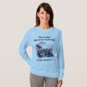 Vrouwendag Dit is hoe Democratie eruit ziet T-shirt (Voorkant volledig)