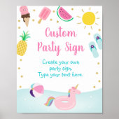 Vrouwendag in Girls Pool Party Poster (Voorkant)