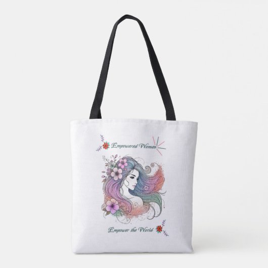 Vrouwendag Inspirerend Canvas tas (Achterkant)