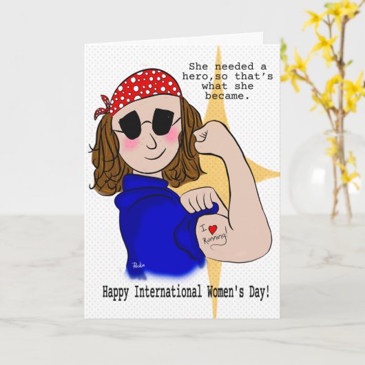 Vrouwendag Kaart (Gele Bloem)