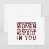 Vrouwendag meisje kracht vrouw feminisme Gift Idee Briefkaart (Voorkant / Achterkant)