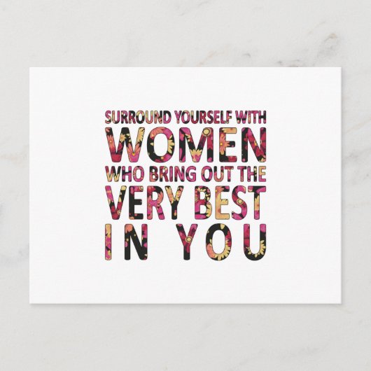 Vrouwendag meisje kracht vrouw feminisme Gift Idee Briefkaart (Voorkant)