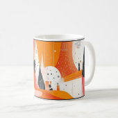 Vrouwendag, met elementen van minimalisme. koffiemok (Voorkant rechts)