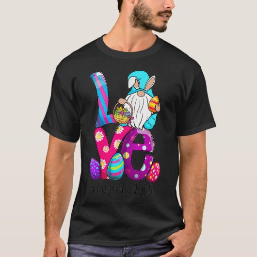 Vrouwendag met liefde voor jonge vrouw Bunny Ears T-shirt (Voorkant)