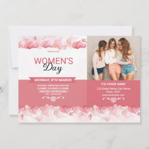 Vrouwendag Party Invitation Flyer Sjabloon Kaart