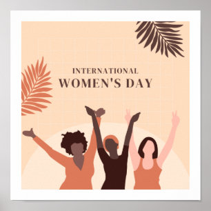 Vrouwendag Thema cute ontwerp poster