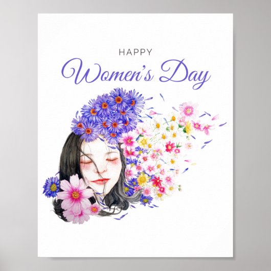 Vrouwendag Thema leuk ontwerp poster (Voorkant)